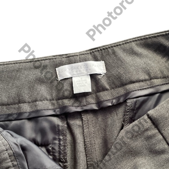 New York & Company stretch Dark Grey Dress Pants Size 4 - Picture 2 of 7